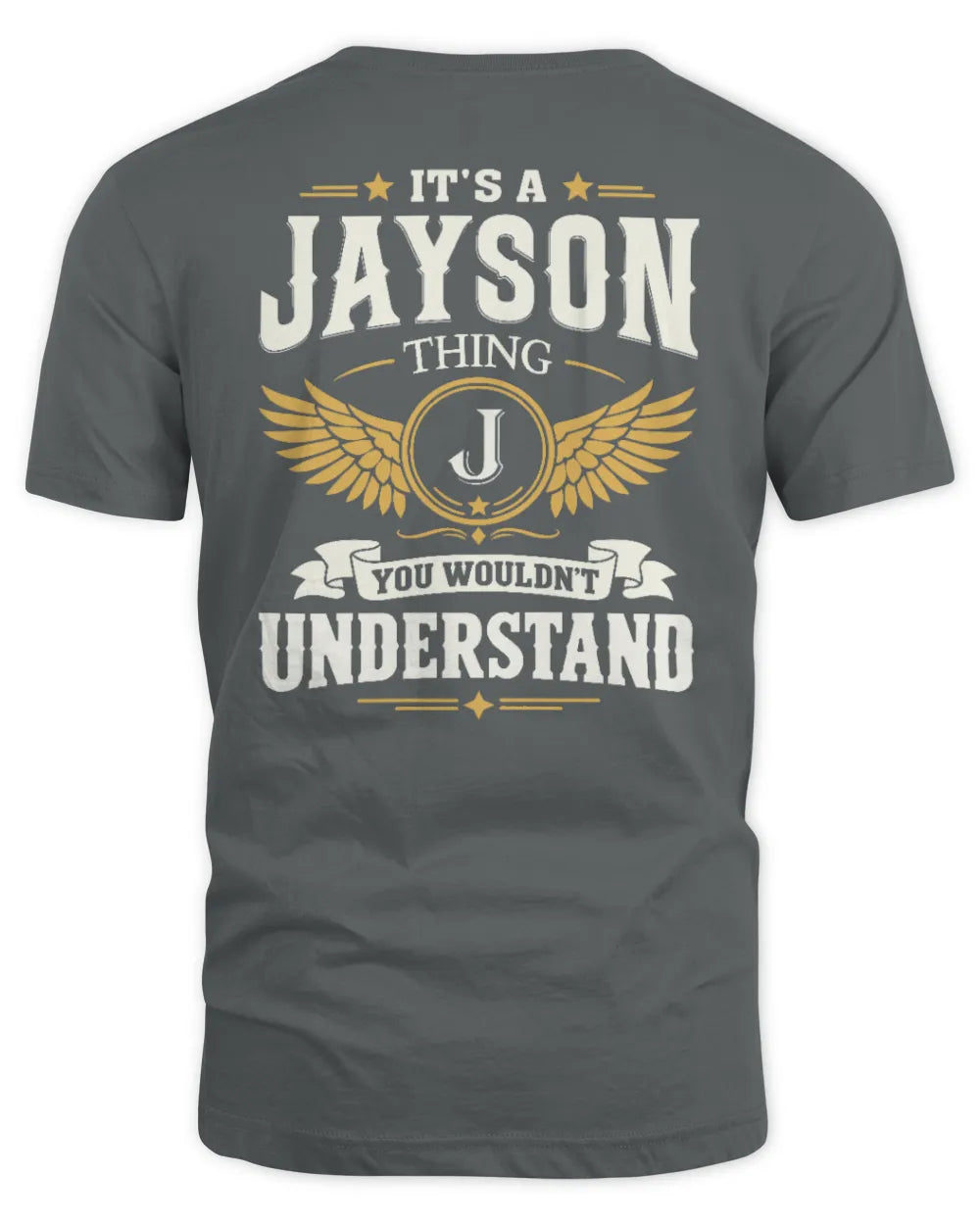 JAYSON KT06-M008 It’s a [NAME] Thing – You Wouldn’t Understand | Personalized Vintage T-Shirt - Unisex Standard T-Shirt - Charcoal
