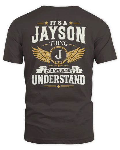 JAYSON KT06-M008 It’s a [NAME] Thing – You Wouldn’t Understand | Personalized Vintage T-Shirt - Unisex Standard T-Shirt - Dark Chocolate