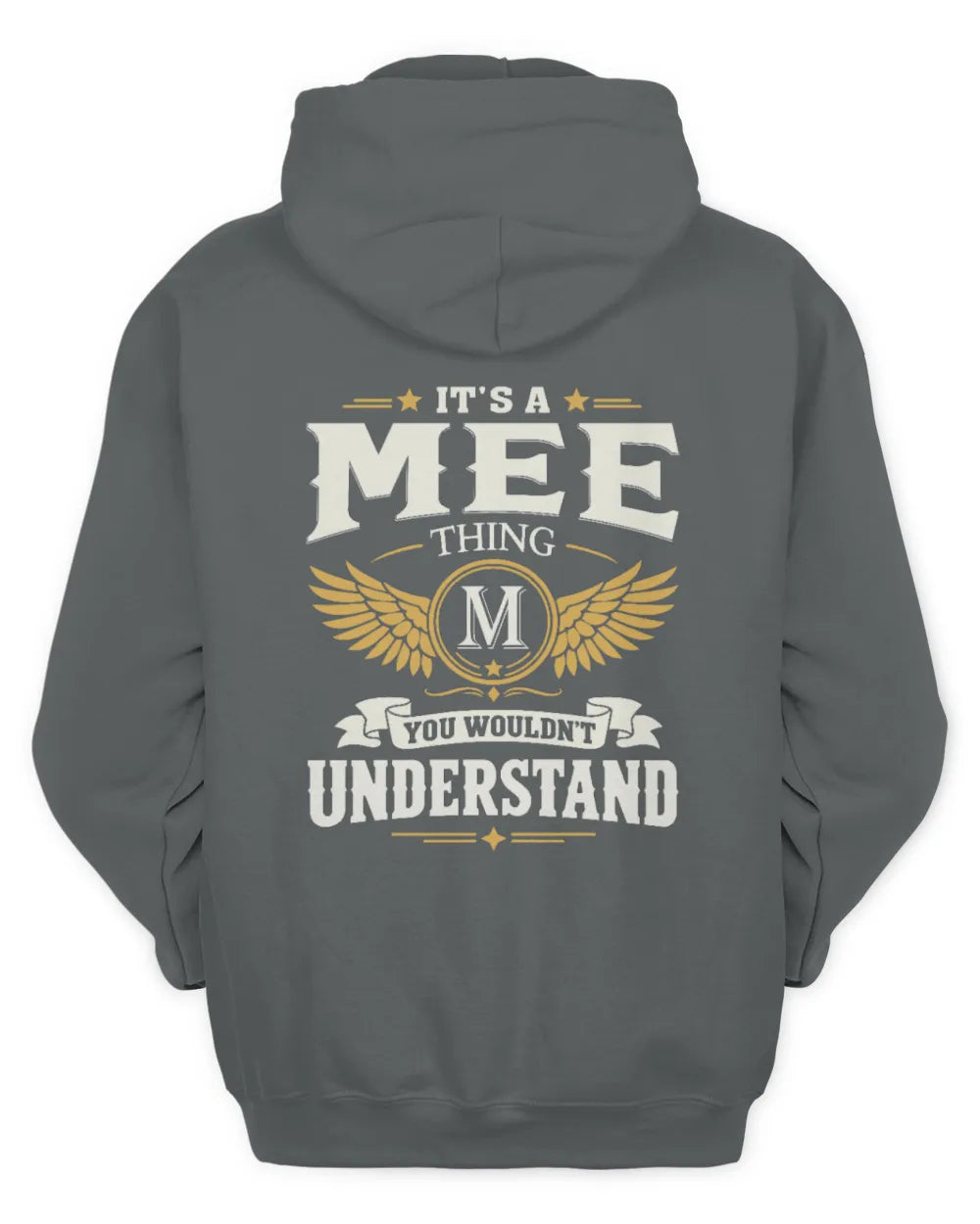 MEE KT06-M008 It’s a [NAME] Thing – You Wouldn’t Understand | Personalized Vintage T-Shirt - Unisex Hoodie - Charcoal