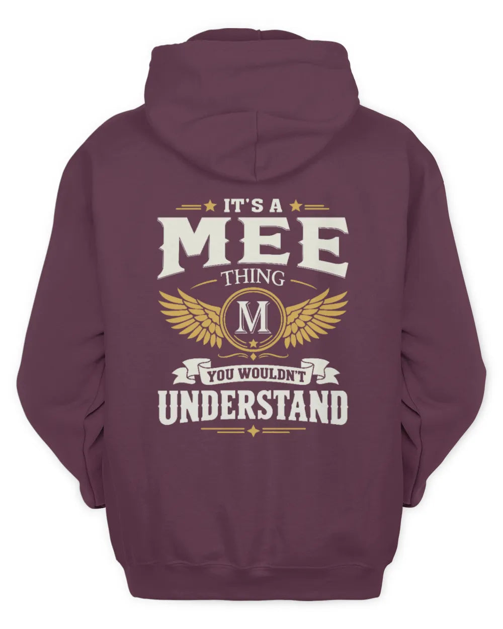 MEE KT06-M008 It’s a [NAME] Thing – You Wouldn’t Understand | Personalized Vintage T-Shirt - Unisex Hoodie - Maroon