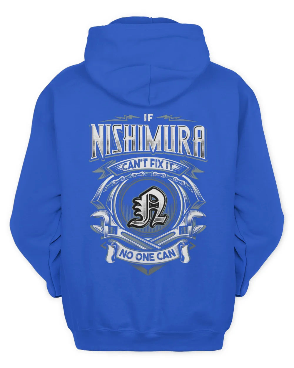 NISHIMURA AP81-K4-626 - Personalized Ahmed Quote Apparel “If Ahmed Can't Fix It, No One Can” - Unisex Hoodie - Royal