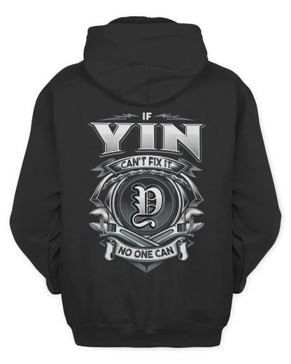 YIN AP81-K4-626 - Personalized Ahmed Quote Apparel “If Ahmed Can't Fix It, No One Can” - Unisex Hoodie - Black