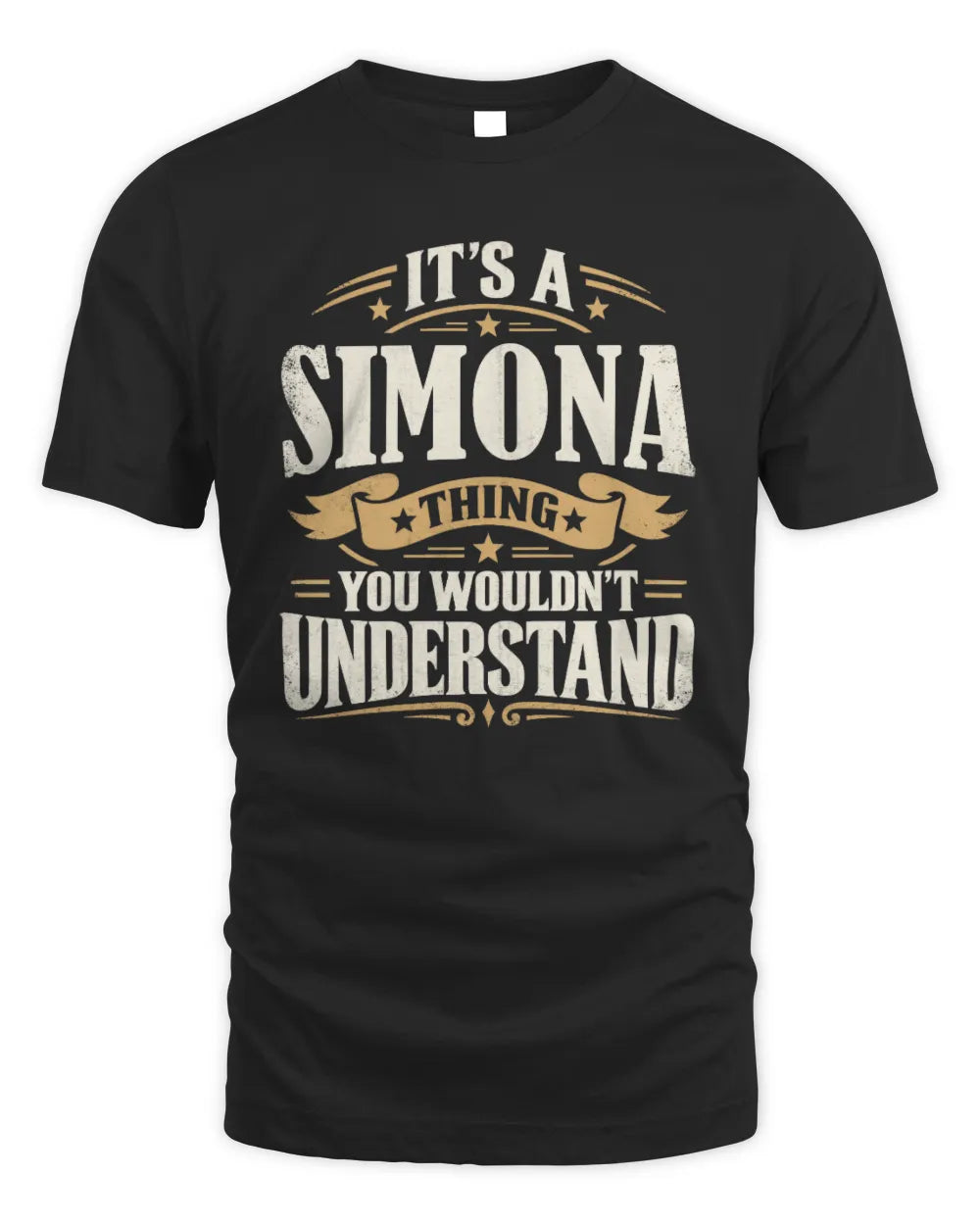 SIMONA P08 TH51 - Personalized “It’s a/an [NAME] Thing – You Wouldn’t Understand” Shirt - Unisex Standard T-Shirt - Black