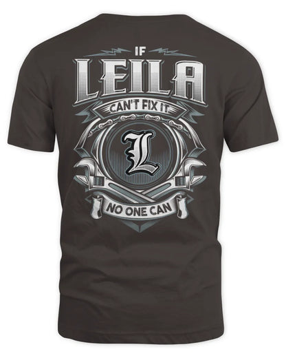 LEILA AP81-K4-626 - Personalized Ahmed Quote Apparel “If Ahmed Can't Fix It, No One Can” - Unisex Standard T-Shirt - Dark Chocolate