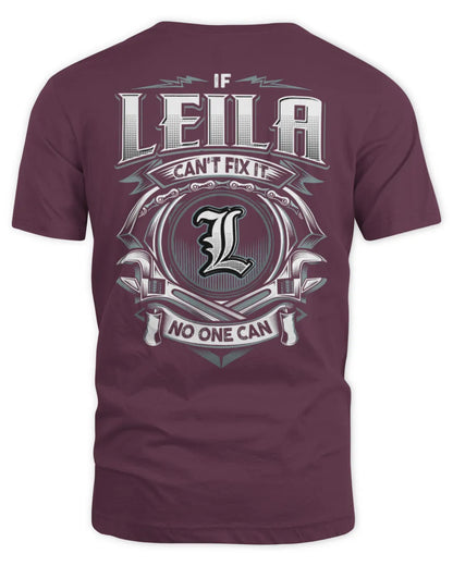 LEILA AP81-K4-626 - Personalized Ahmed Quote Apparel “If Ahmed Can't Fix It, No One Can” - Unisex Standard T-Shirt - Maroon