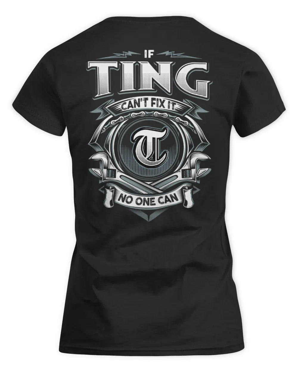 TING AP81-K4-626 - Personalized Ahmed Quote Apparel “If Ahmed Can't Fix It, No One Can” - Women's Standard T-Shirt - Black