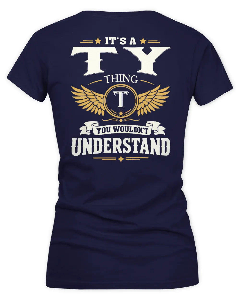 TY KT06-M008 It’s a [NAME] Thing – You Wouldn’t Understand | Personalized Vintage T-Shirt - Women's V-Neck T-Shirt - Navy