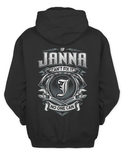 JANNA AP81-K4-626 - Personalized Ahmed Quote Apparel “If Ahmed Can't Fix It, No One Can” - Unisex Hoodie - Black