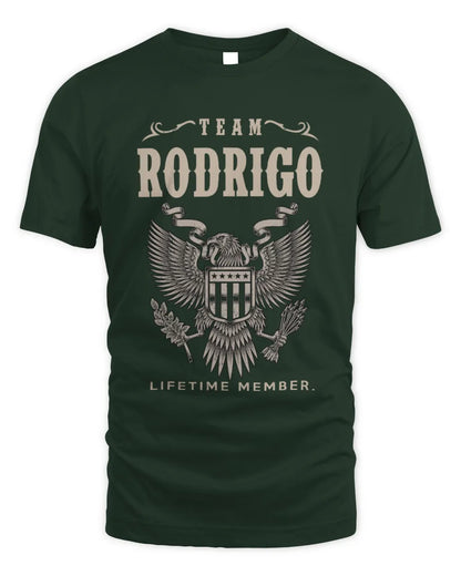 RODRIGO TP06-K82 – Personalized Classic Style Apparel “Team NAME Lifetime Member” - Unisex Standard T-Shirt - Forest Green