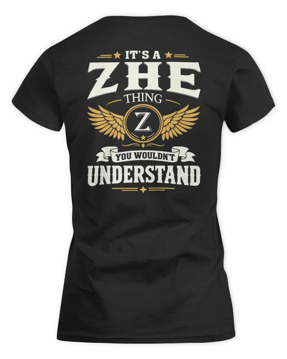 ZHE KT06-M008 It’s a [NAME] Thing – You Wouldn’t Understand | Personalized Vintage T-Shirt - Women's Standard T-Shirt - Black