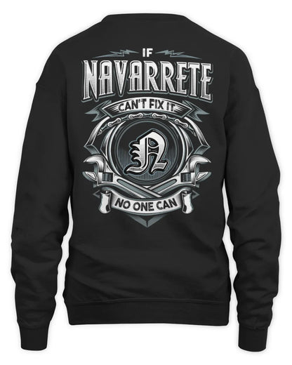 NAVARRETE AP81-K4-626 - Personalized Ahmed Quote Apparel “If Ahmed Can't Fix It, No One Can” - Unisex Sweatshirt - Black