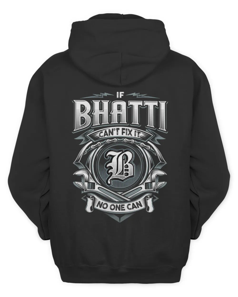 BHATTI AP81-K4-626 - Personalized Ahmed Quote Apparel “If Ahmed Can't Fix It, No One Can” - Unisex Hoodie - Black