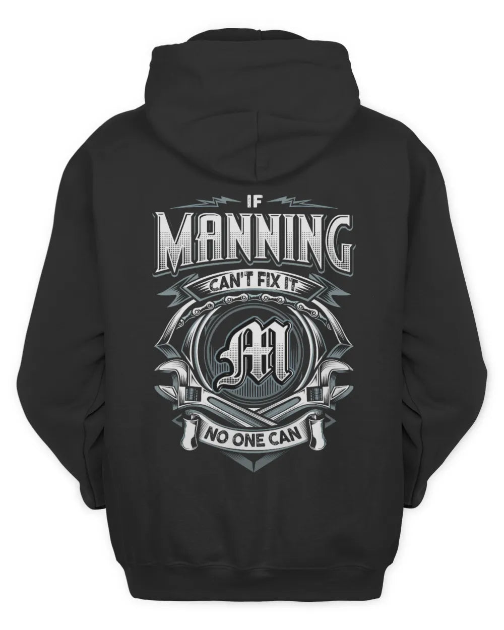MANNING AP81-K4-626 - Personalized Ahmed Quote Apparel “If Ahmed Can't Fix It, No One Can” - Unisex Hoodie - Black