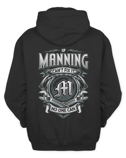 MANNING AP81-K4-626 - Personalized Ahmed Quote Apparel “If Ahmed Can't Fix It, No One Can” - Unisex Hoodie - Black
