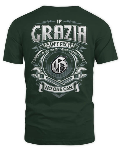 GRAZIA AP81-K4-626 - Personalized Ahmed Quote Apparel “If Ahmed Can't Fix It, No One Can” - Unisex Standard T-Shirt - Forest Green
