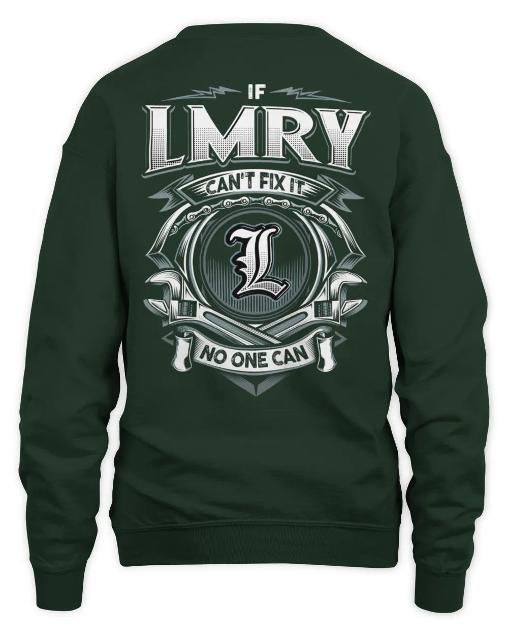 LMRY AP81-K4-626 - Personalized Ahmed Quote Apparel “If Ahmed Can't Fix It, No One Can” - Unisex Sweatshirt - Forest Green