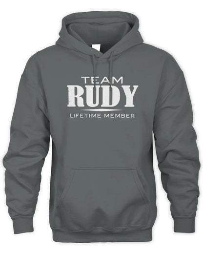 RUDY BL62-K4-128 - Personalized “Team NAME Lifetime Member” - Unisex Hoodie - Charcoal