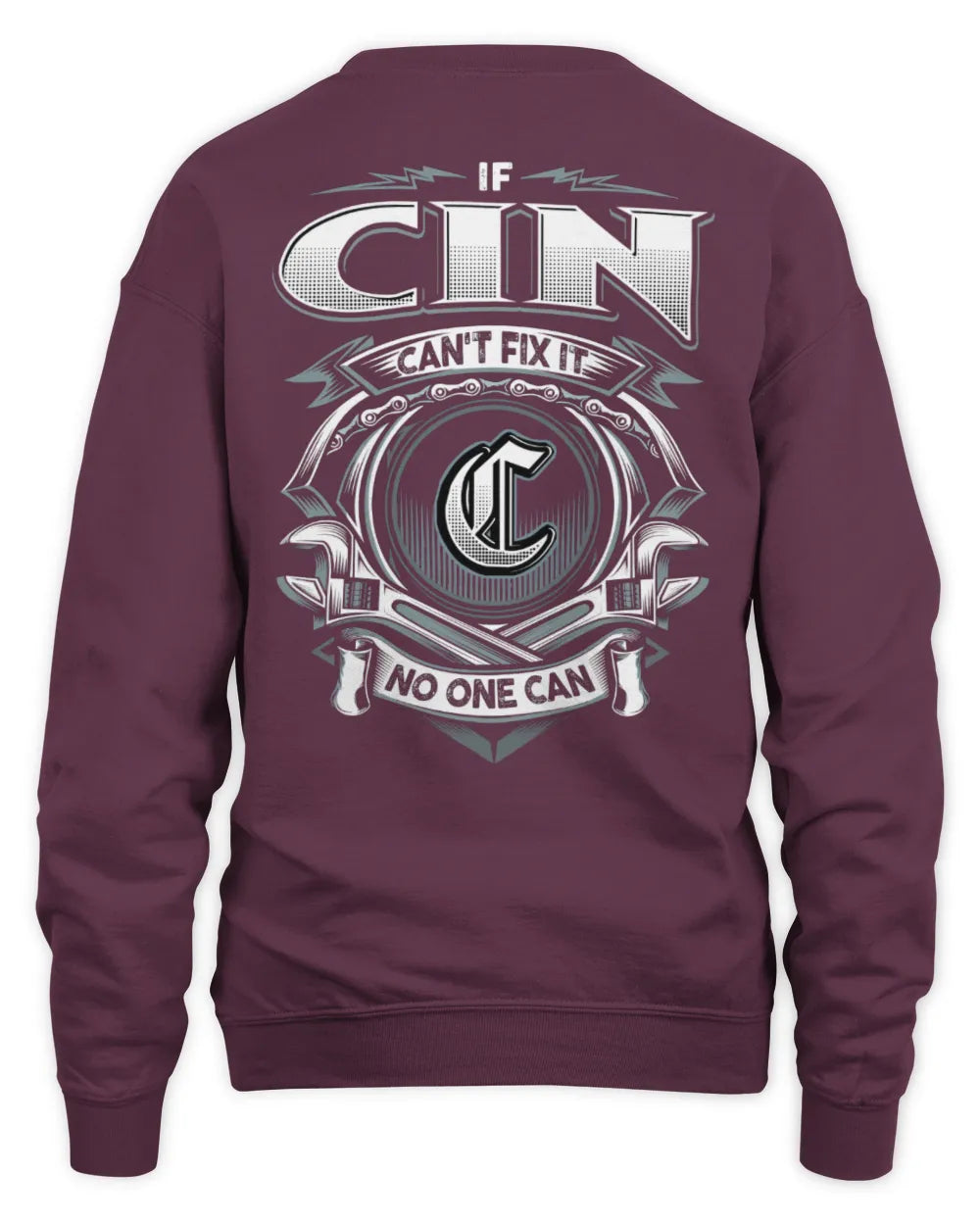 CIN AP81-K4-626 - Personalized Ahmed Quote Apparel “If Ahmed Can't Fix It, No One Can” - Unisex Sweatshirt - Maroon