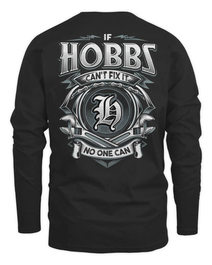 HOBBS AP81-K4-626 - Personalized Ahmed Quote Apparel “If Ahmed Can't Fix It, No One Can” - Men's Long Sleeved T-Shirt - Black