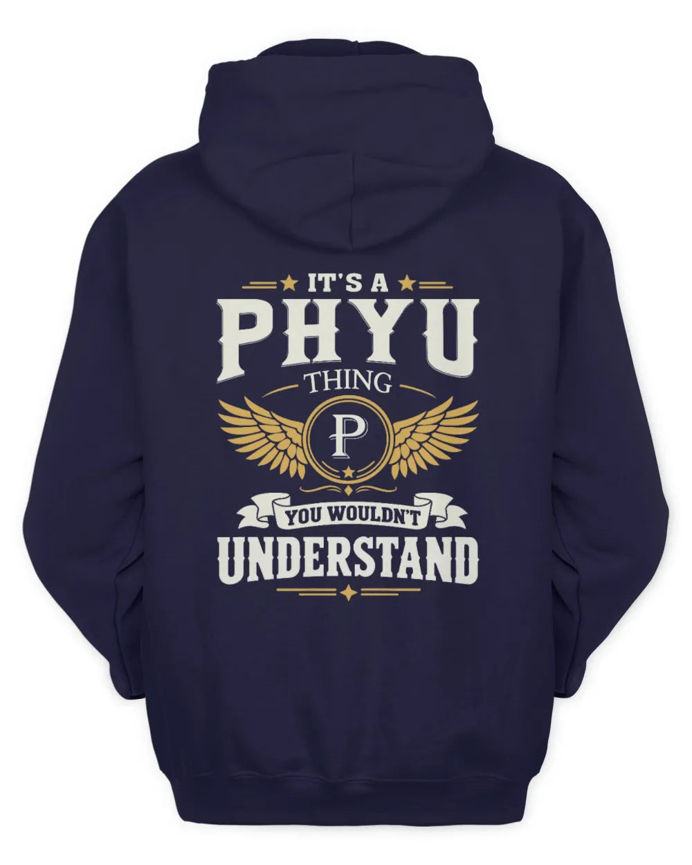 PHYU KT06-M008 It’s a [NAME] Thing – You Wouldn’t Understand | Personalized Vintage T-Shirt - Unisex Hoodie - Navy