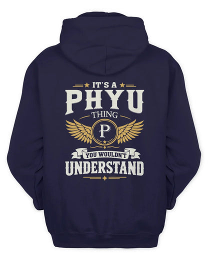 PHYU KT06-M008 It’s a [NAME] Thing – You Wouldn’t Understand | Personalized Vintage T-Shirt - Unisex Hoodie - Navy