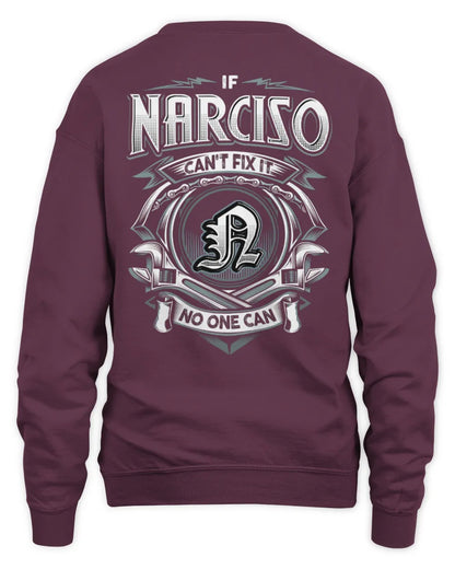 NARCISO AP81-K4-626 - Personalized Ahmed Quote Apparel “If Ahmed Can't Fix It, No One Can” - Unisex Sweatshirt - Maroon