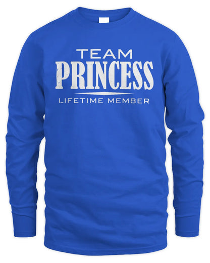 PRINCESS BL62-K4-128 - Personalized “Team NAME Lifetime Member” - Men's Long Sleeved T-Shirt - Royal