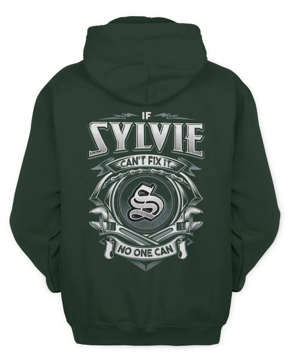 SYLVIE AP81-K4-626 - Personalized Ahmed Quote Apparel “If Ahmed Can't Fix It, No One Can” - Unisex Hoodie - Forest Green