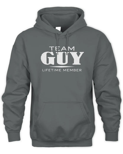 GUY BL62-K4-128 - Personalized “Team NAME Lifetime Member” - Unisex Hoodie - Charcoal