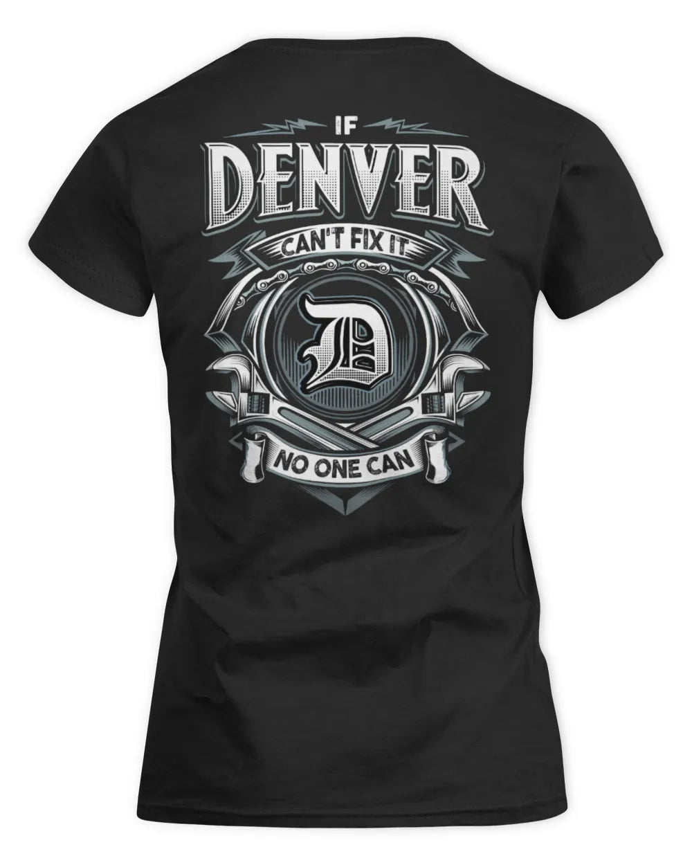 DENVER AP81-K4-626 - Personalized Ahmed Quote Apparel “If Ahmed Can't Fix It, No One Can” - Women's Standard T-Shirt - Black