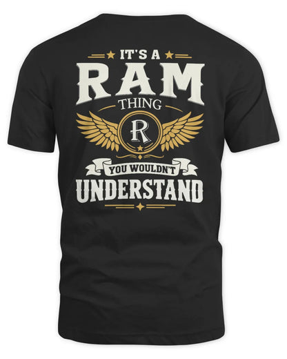RAM KT06-M008 It’s a [NAME] Thing – You Wouldn’t Understand | Personalized Vintage T-Shirt - Unisex Standard T-Shirt - Black