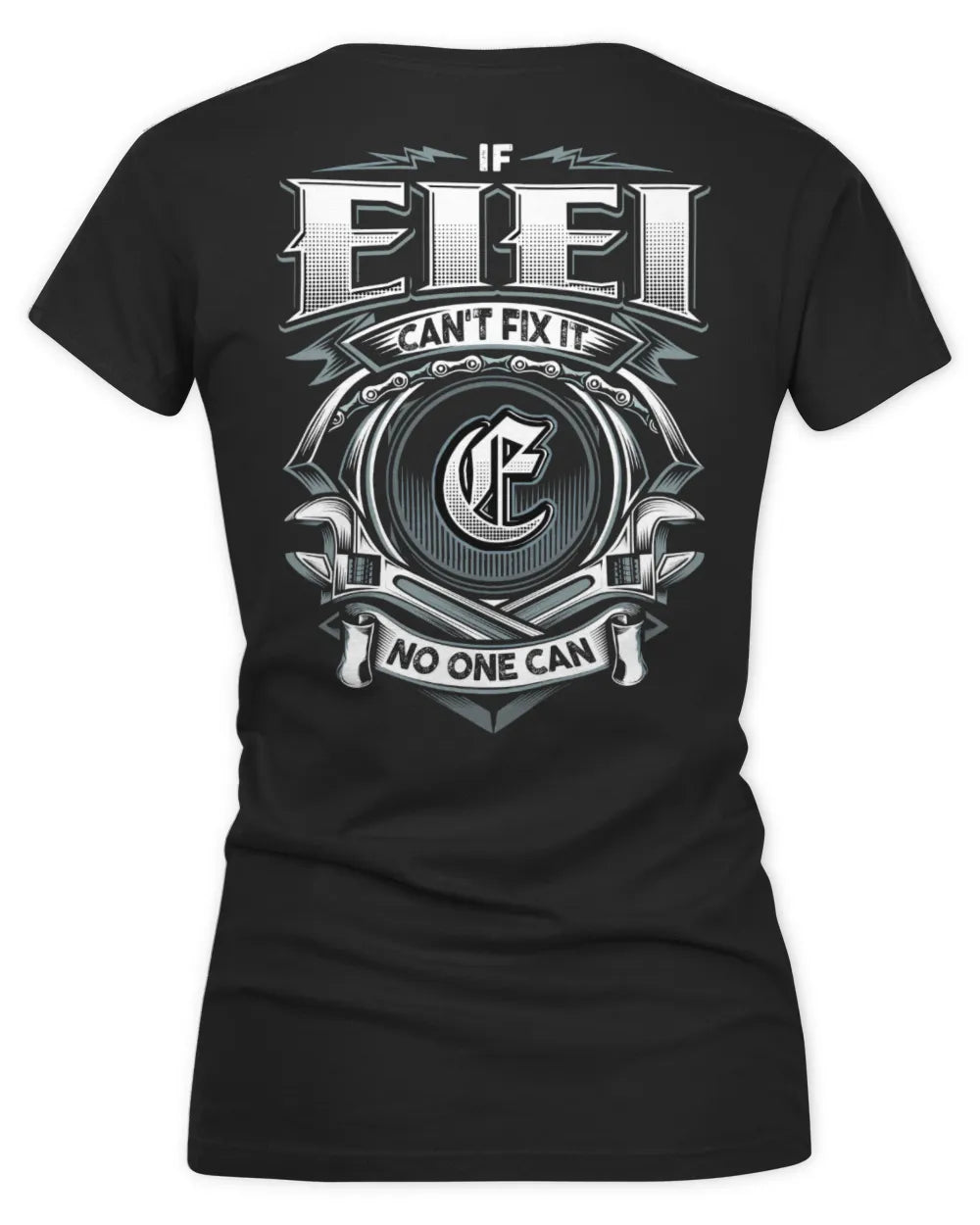 EIEI AP81-K4-626 - Personalized Ahmed Quote Apparel “If Ahmed Can't Fix It, No One Can” - Women's V-Neck T-Shirt - Black