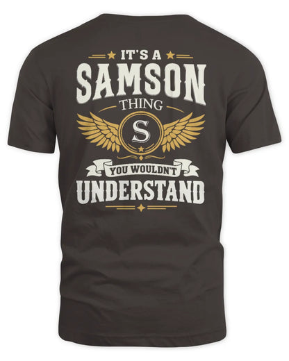 SAMSON KT06-M008 It’s a [NAME] Thing – You Wouldn’t Understand | Personalized Vintage T-Shirt - Unisex Standard T-Shirt - Dark Chocolate
