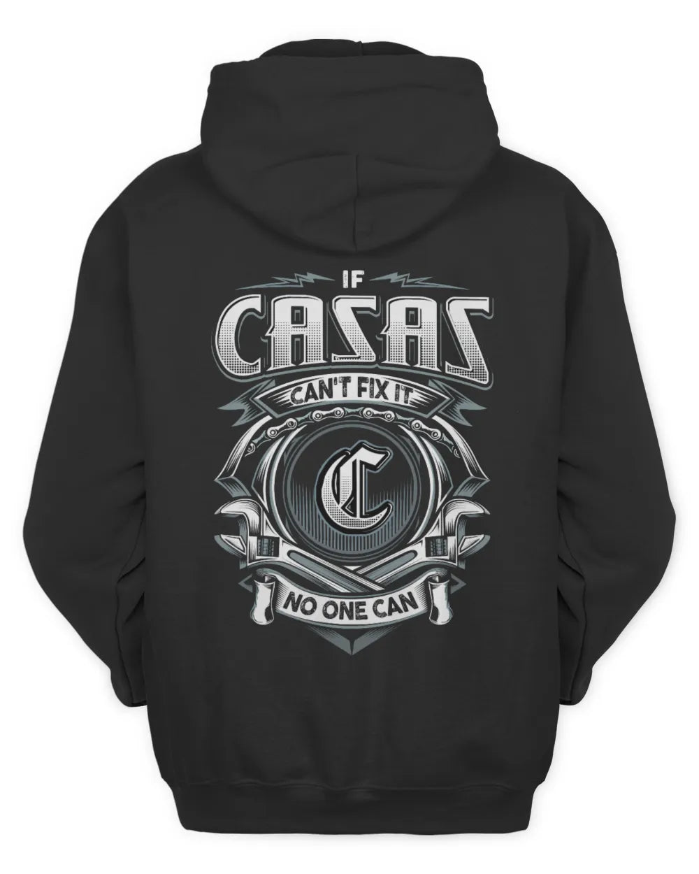 CASAS AP81-K4-626 - Personalized Ahmed Quote Apparel “If Ahmed Can't Fix It, No One Can” - Unisex Hoodie - Black