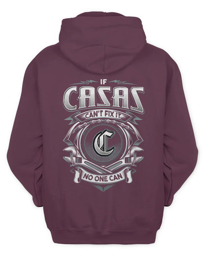 CASAS AP81-K4-626 - Personalized Ahmed Quote Apparel “If Ahmed Can't Fix It, No One Can” - Unisex Hoodie - Maroon