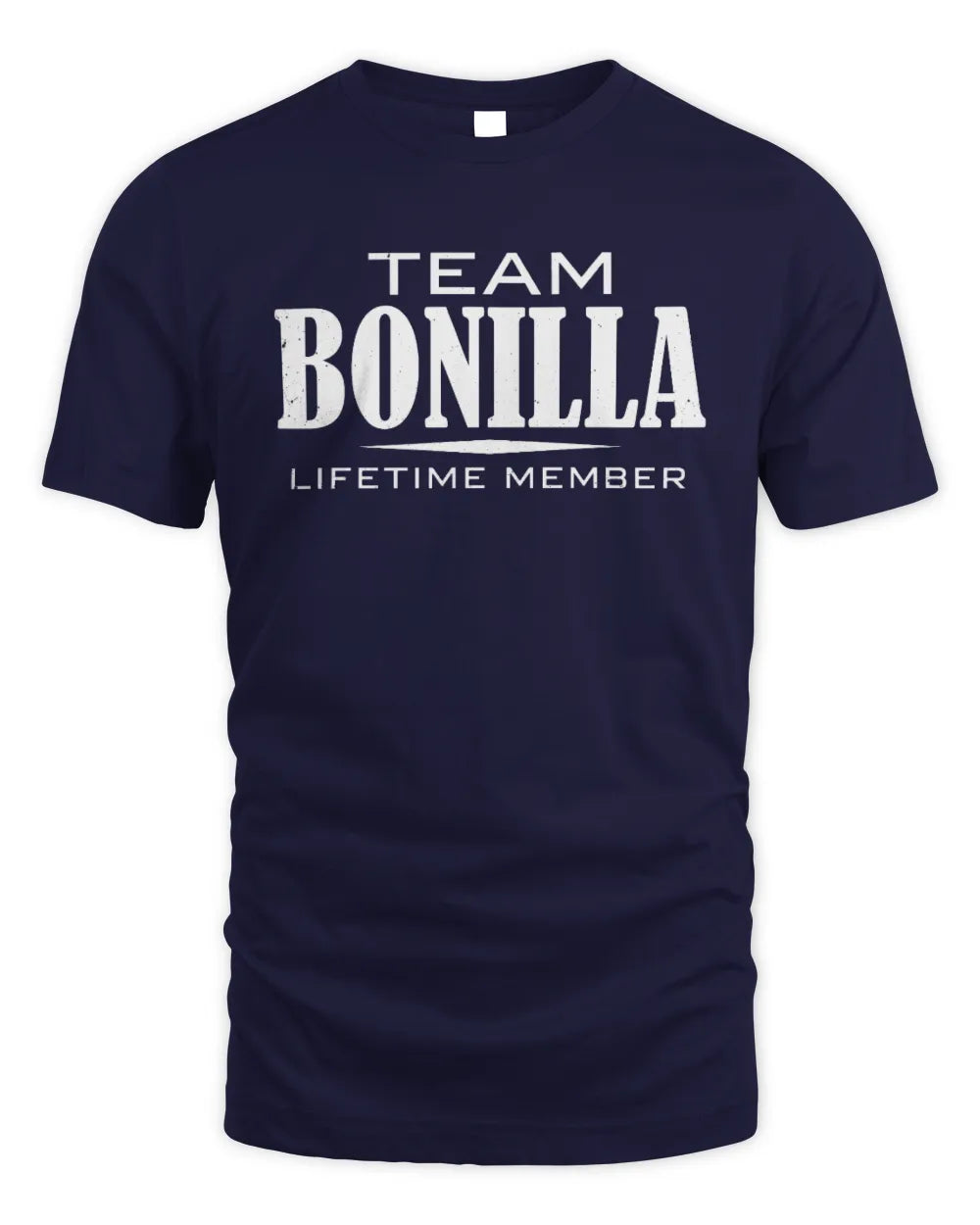 BONILLA BL62-K4-128 - Personalized “Team NAME Lifetime Member” - Unisex Standard T-Shirt - Navy