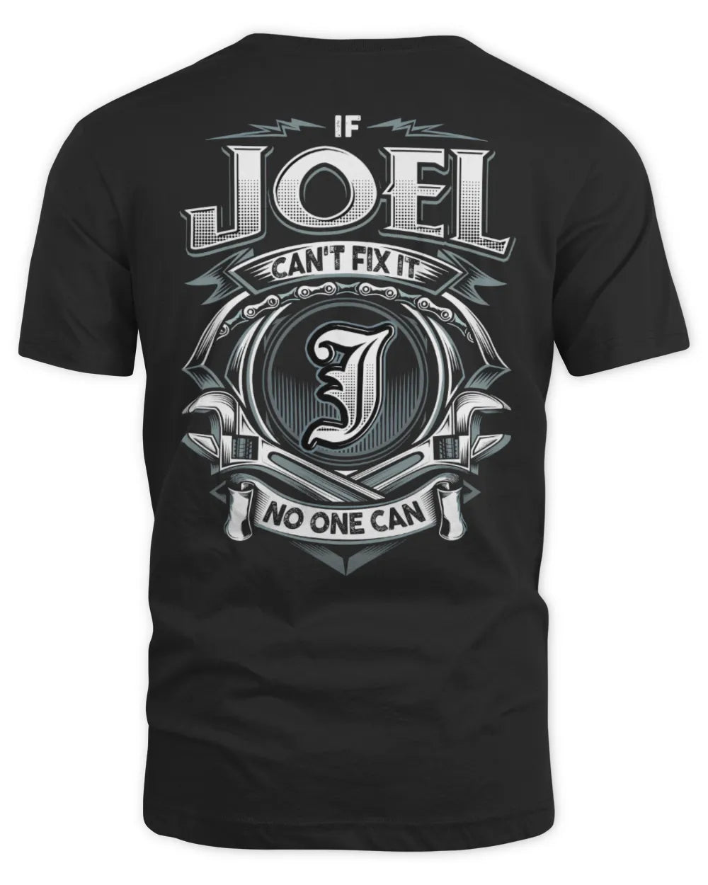 JOEL AP81-K4-626 - Personalized Ahmed Quote Apparel “If Ahmed Can't Fix It, No One Can” - Unisex Standard T-Shirt - Black