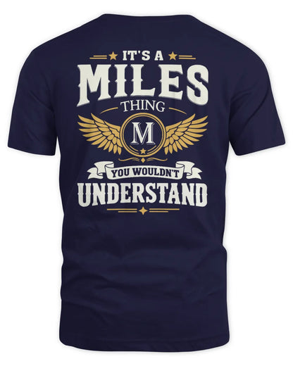 MILES KT06-M008 It’s a [NAME] Thing – You Wouldn’t Understand | Personalized Vintage T-Shirt - Unisex Standard T-Shirt - Navy