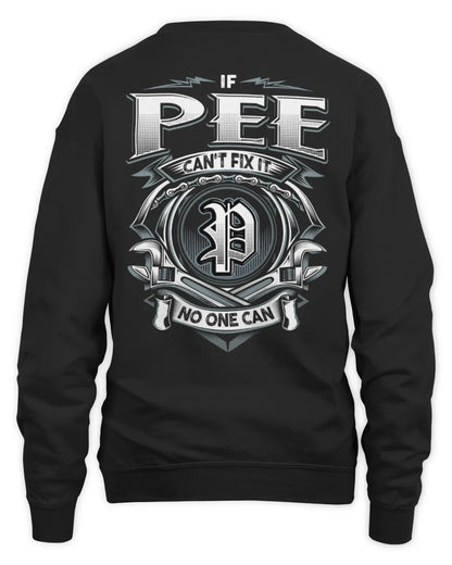 PEE AP81-K4-626 - Personalized Ahmed Quote Apparel “If Ahmed Can't Fix It, No One Can” - Unisex Sweatshirt - Black