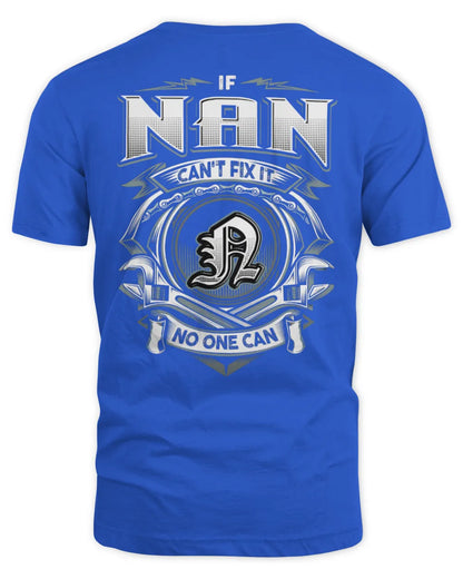 NAN AP81-K4-626 - Personalized Ahmed Quote Apparel “If Ahmed Can't Fix It, No One Can” - Unisex Standard T-Shirt - Royal