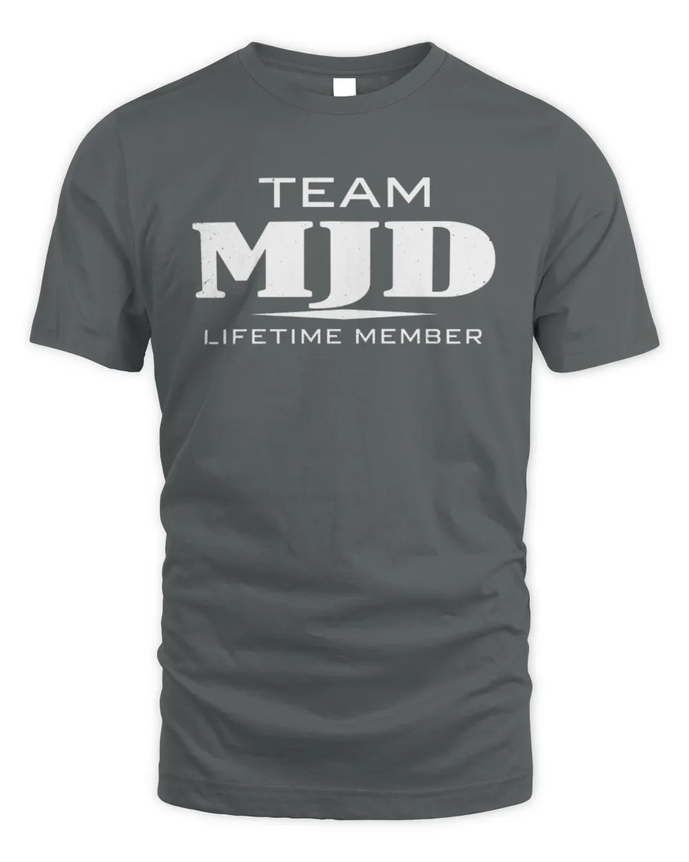 MJD BL62-K4-128 - Personalized “Team NAME Lifetime Member” - Unisex Standard T-Shirt - Charcoal