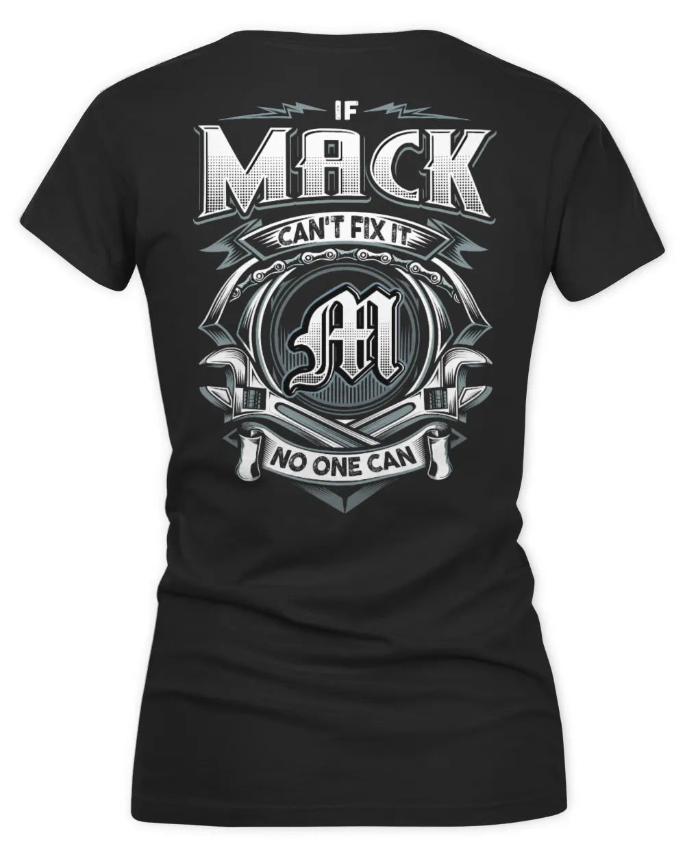 MACK AP81-K4-626 - Personalized Ahmed Quote Apparel “If Ahmed Can't Fix It, No One Can” - Women's V-Neck T-Shirt - Black