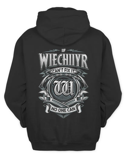 WIECHIIYR AP81-K4-626 - Personalized Ahmed Quote Apparel “If Ahmed Can't Fix It, No One Can” - Unisex Hoodie - Black