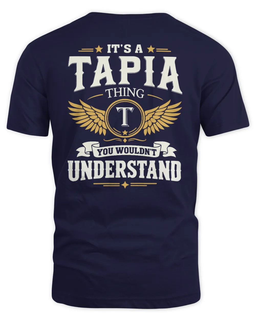 TAPIA KT06-M008 It’s a [NAME] Thing – You Wouldn’t Understand | Personalized Vintage T-Shirt - Unisex Standard T-Shirt - Navy