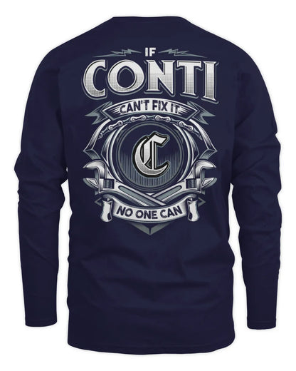 CONTI AP81-K4-626 - Personalized Ahmed Quote Apparel “If Ahmed Can't Fix It, No One Can” - Men's Long Sleeved T-Shirt - Navy