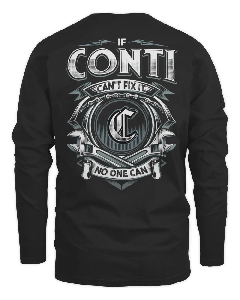 CONTI AP81-K4-626 - Personalized Ahmed Quote Apparel “If Ahmed Can't Fix It, No One Can” - Men's Long Sleeved T-Shirt - Black