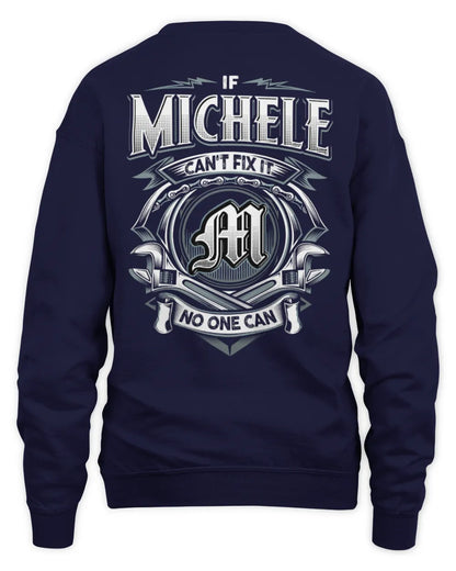 MICHELE AP81-K4-626 - Personalized Ahmed Quote Apparel “If Ahmed Can't Fix It, No One Can” - Unisex Sweatshirt - Navy