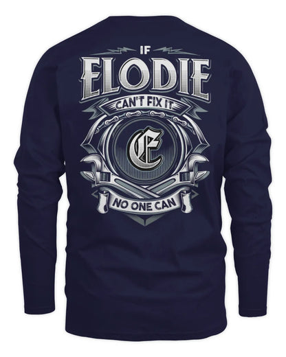 ELODIE AP81-K4-626 - Personalized Ahmed Quote Apparel “If Ahmed Can't Fix It, No One Can” - Men's Long Sleeved T-Shirt - Navy