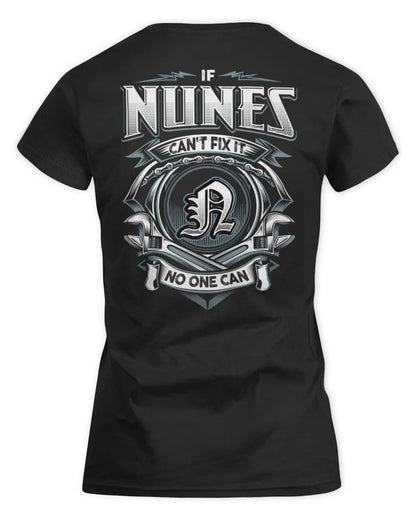 NUNES AP81-K4-626 - Personalized Ahmed Quote Apparel “If Ahmed Can't Fix It, No One Can” - Women's Standard T-Shirt - Black