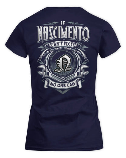 NASCIMENTO AP81-K4-626 - Personalized Ahmed Quote Apparel “If Ahmed Can't Fix It, No One Can” - Women's Standard T-Shirt - Navy